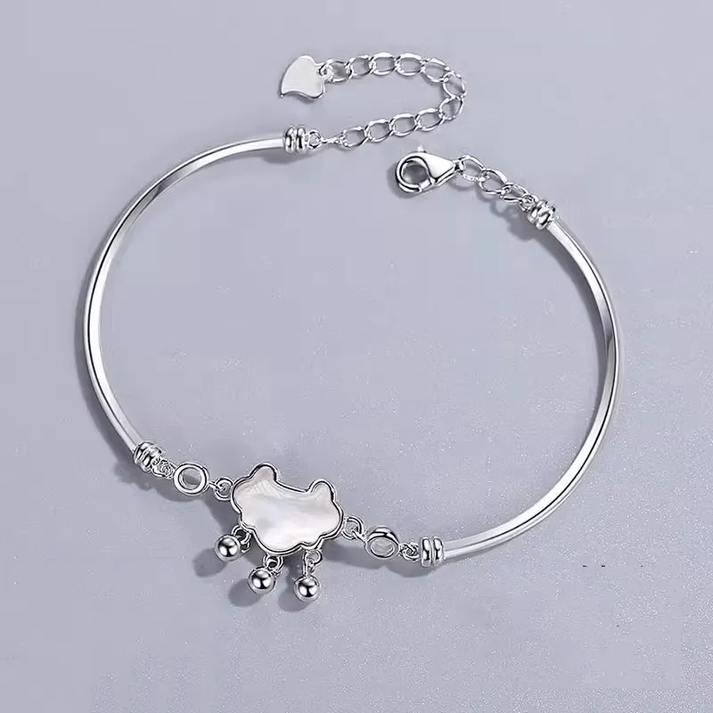 CLARKIA FLOWER 925 Sterling Silver Bracelets Women's-5
