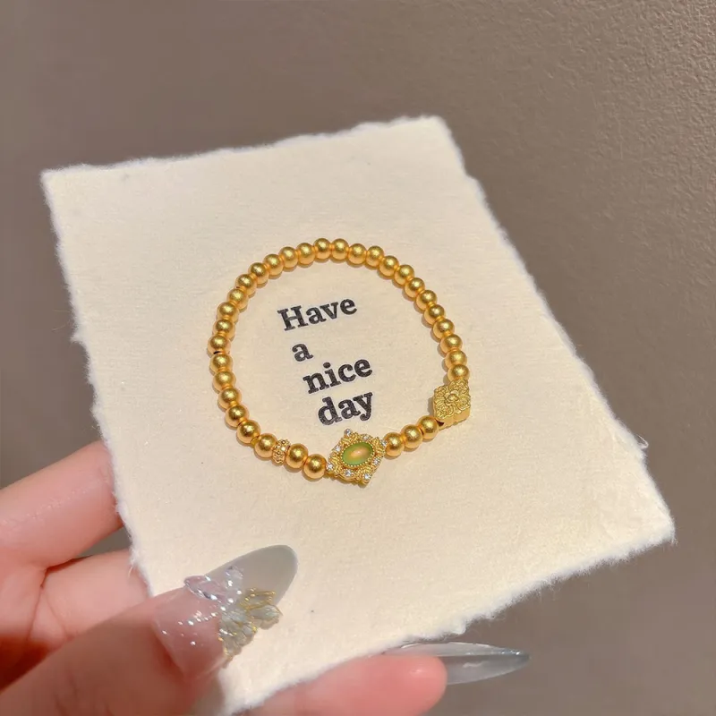 CLARKIA FLOWER Gold Plated Copper Bracelets Women's-2