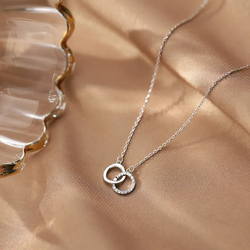 CLARKIA FLOWER 925 Sterling Silver Necklaces Women's-1