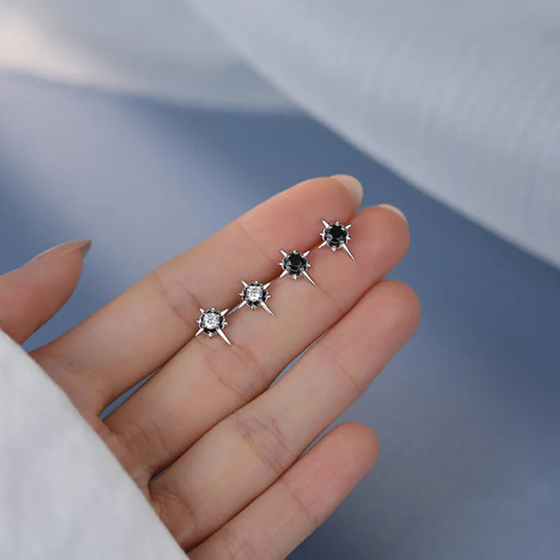 CLARKIA FLOWER 999 Fine Silver Stud Earrings Unisex-7