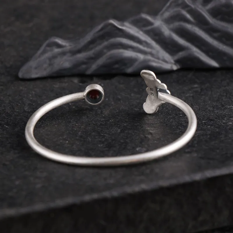 CLARKIA FLOWER 990 Silver Bangles Women's-6