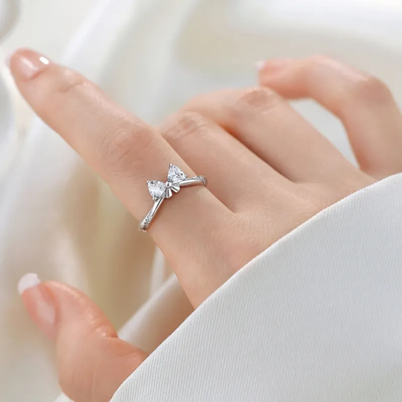 CLARKIA FLOWER S925 Silver Rings Unisex-10