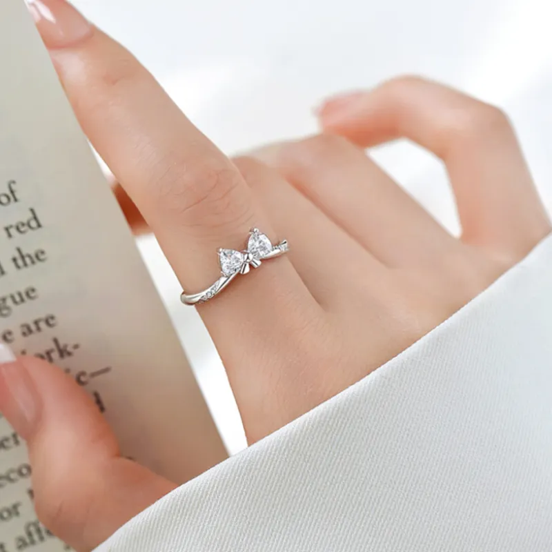 CLARKIA FLOWER S925 Silver Rings Unisex-8