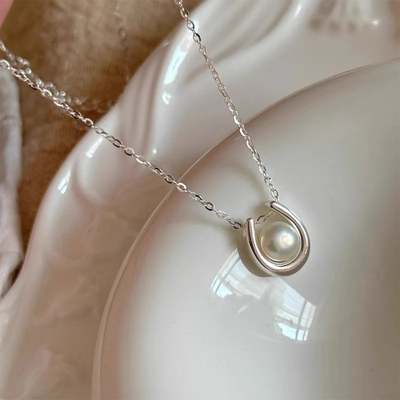 CLARKIA FLOWER S925 Silver Necklaces Women's-6