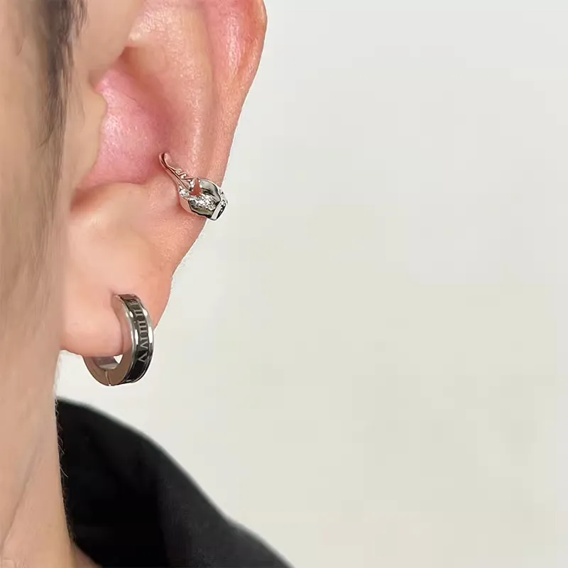 CLARKIA FLOWER Copper Earrings Unisex-1