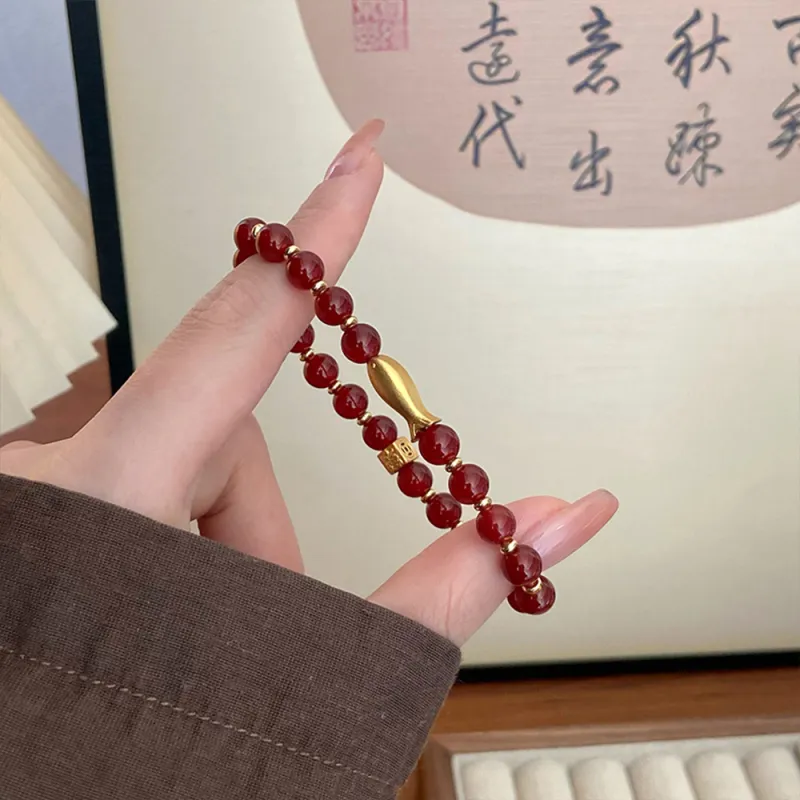 CLARKIA FLOWER Agate Bracelets Women's-2