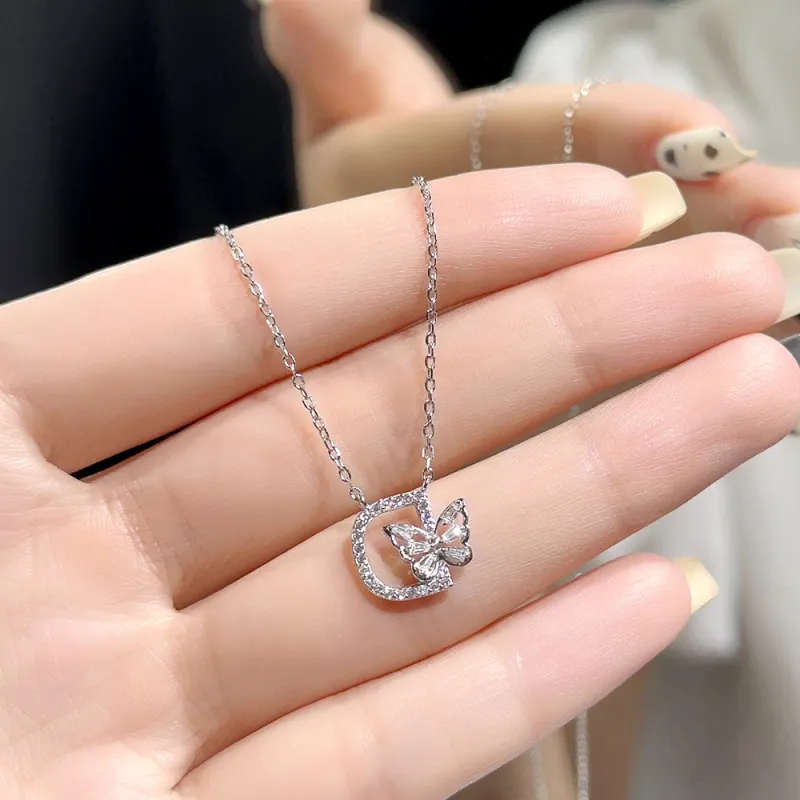 CLARKIA FLOWER 925 Sterling Silver Necklaces Women's-1