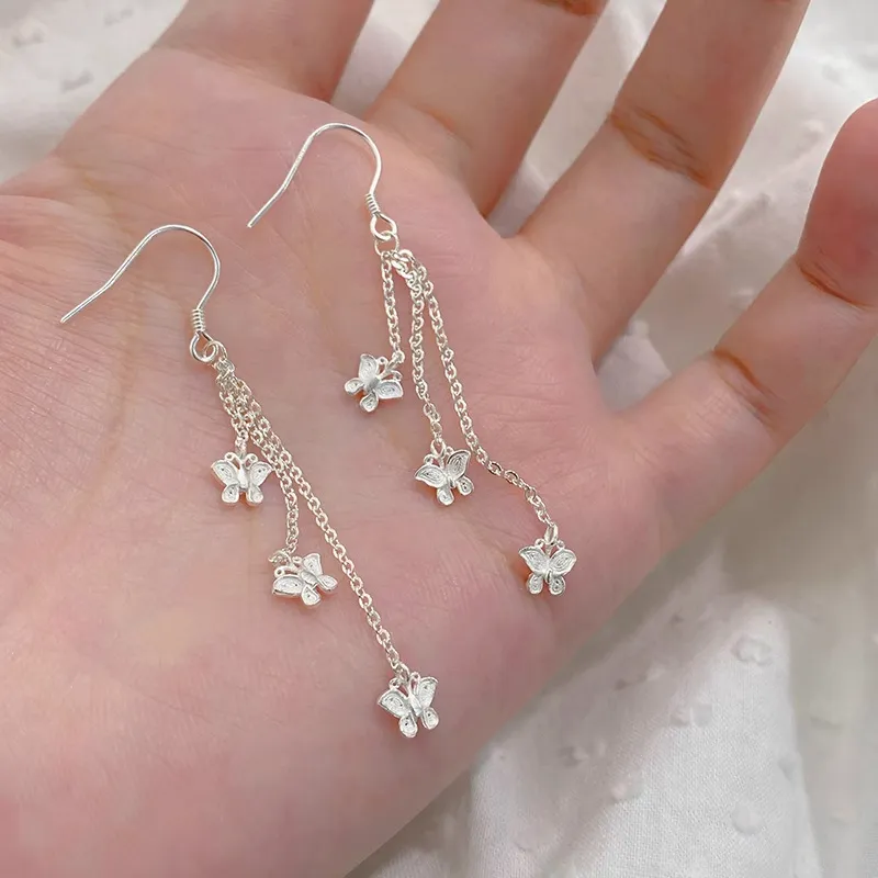 CLARKIA FLOWER S999 Fine Silver Earrings Women's-4