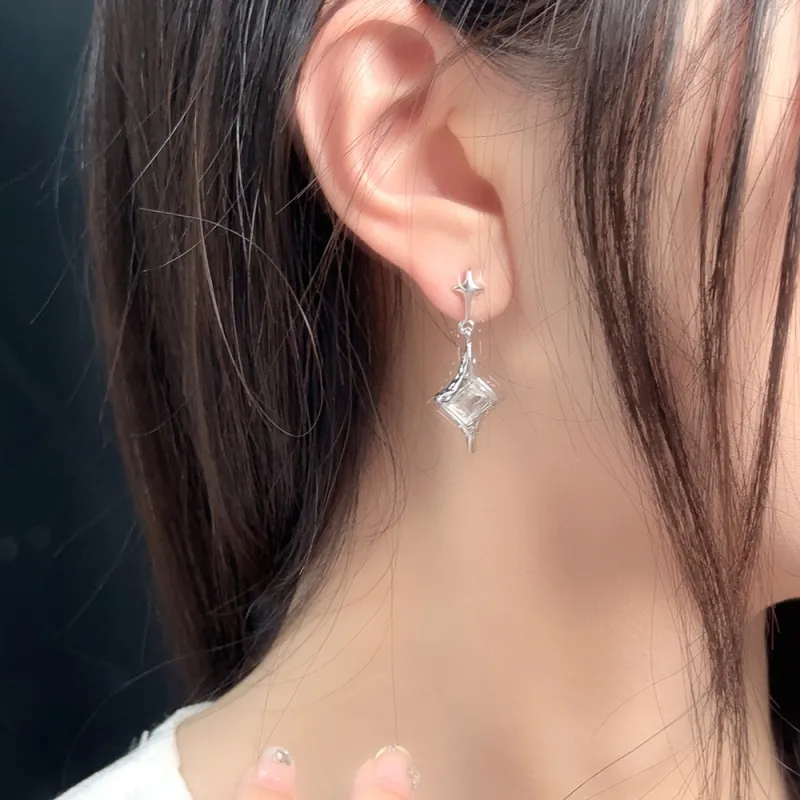 CLARKIA FLOWER 925 Silver Needles Earrings Women's-5