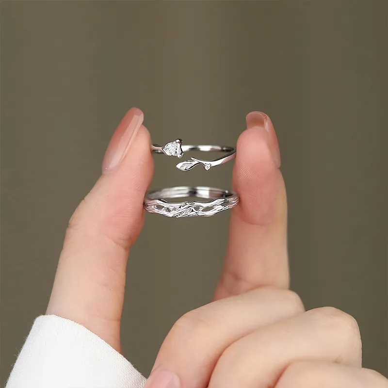 CLARKIA FLOWER S999 Fine Silver Rings Unisex-3