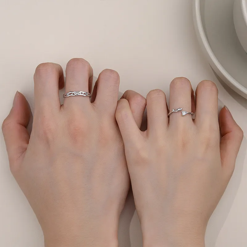 CLARKIA FLOWER S999 Fine Silver Rings Unisex-2