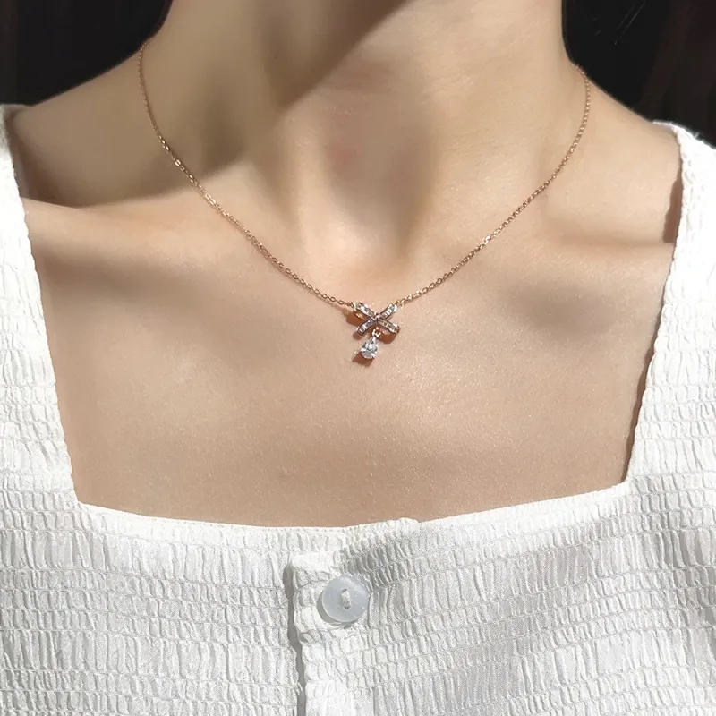 CLARKIA FLOWER S925 Silver Necklaces Women's-1