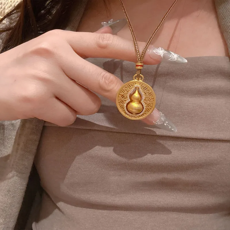 CLARKIA FLOWER Gold Plated Copper Necklaces Unisex-2