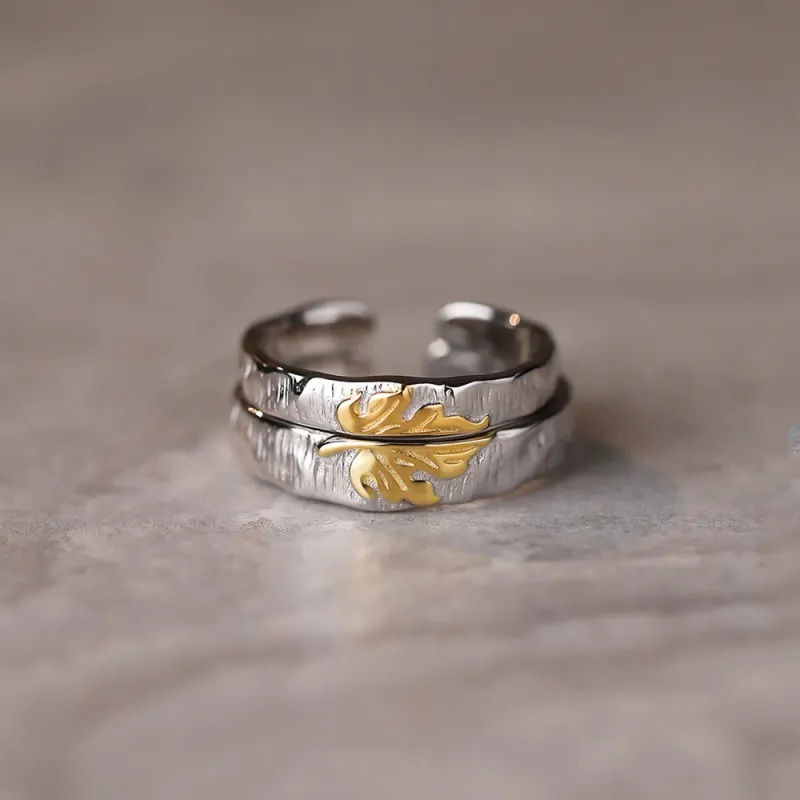 CLARKIA FLOWER S925 Silver Rings Unisex-3