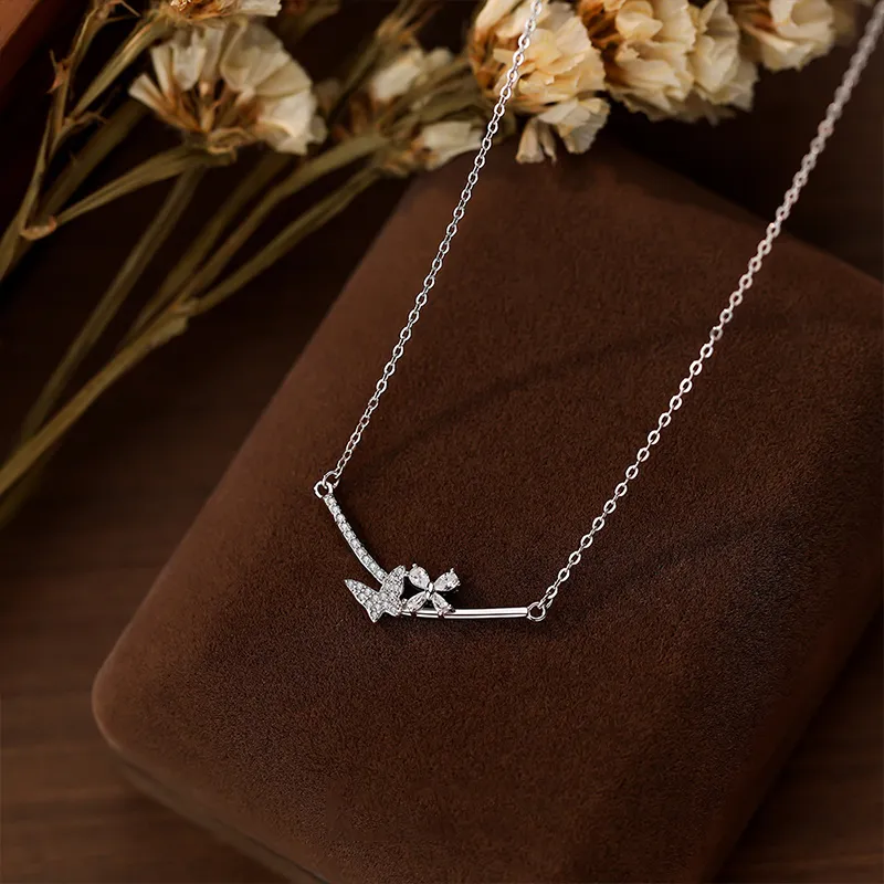 CLARKIA FLOWER S999 Fine Silver Necklaces Women's-5