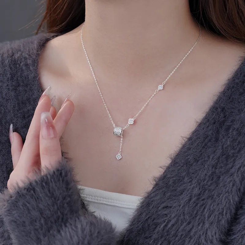CLARKIA FLOWER S999 Fine Silver Necklaces Women's-3