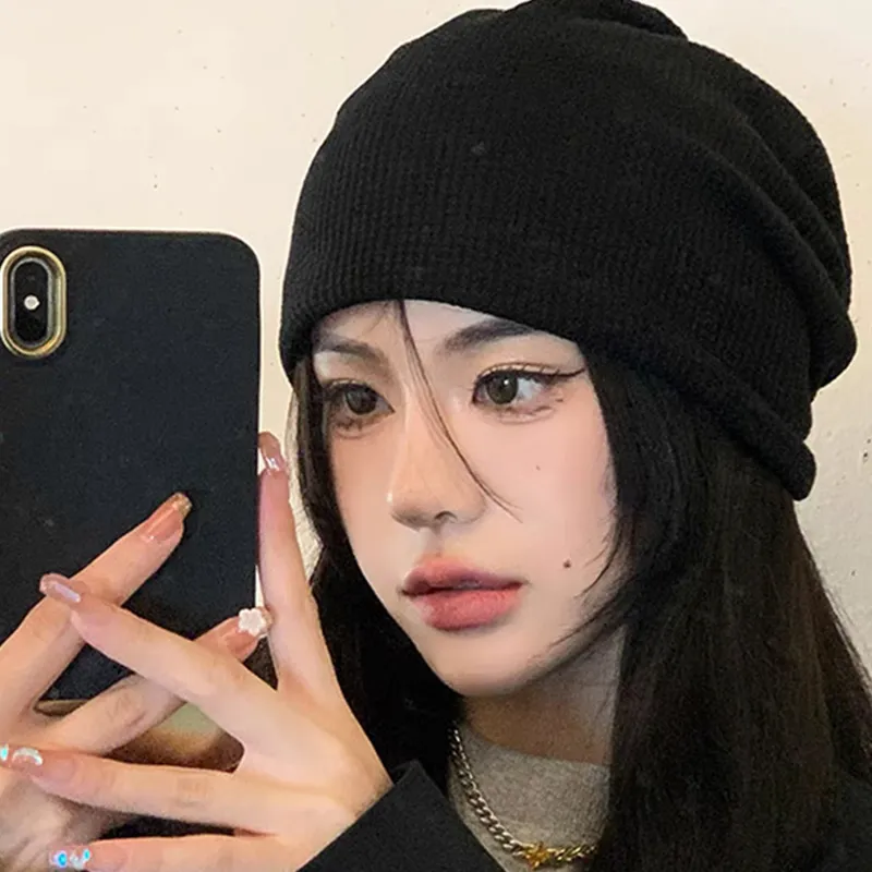 CLARKIA FLOWER Cotton Beanies Unisex-1