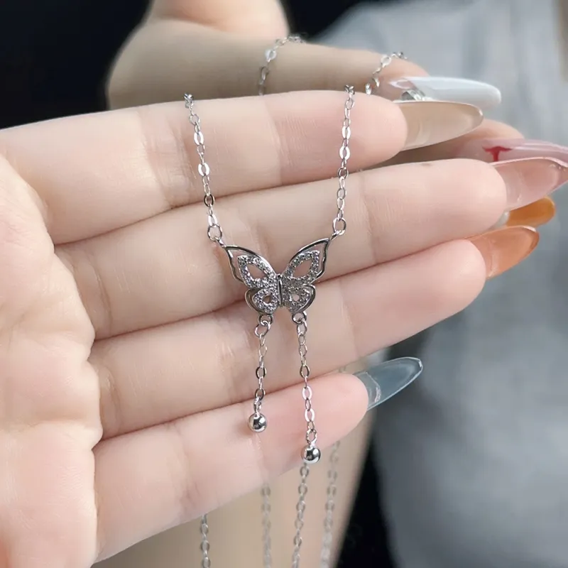 CLARKIA FLOWER 925 Sterling Silver Necklaces Women's-5
