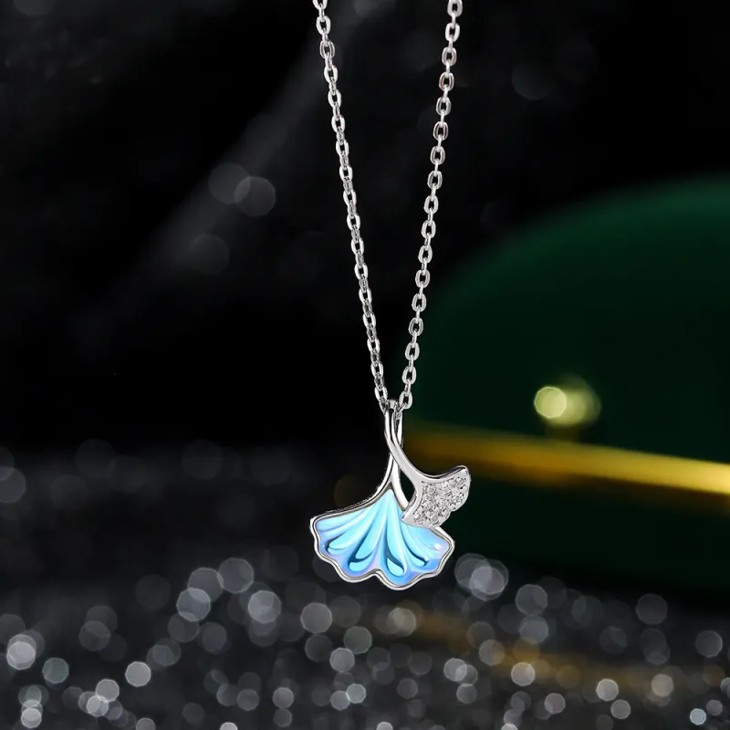 CLARKIA FLOWER 999 Fine Silver Necklaces Women's-2