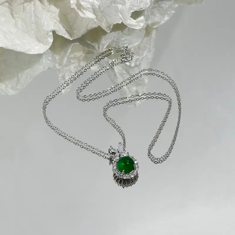 CLARKIA FLOWER Chalcedony Necklaces Women's-5