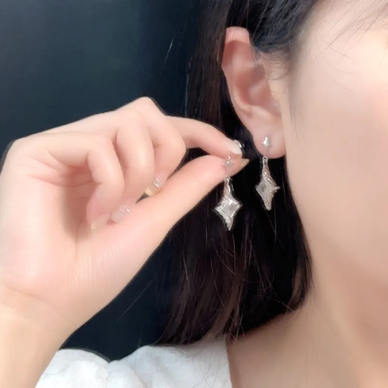 CLARKIA FLOWER 925 Silver Needles Earrings Women's-2