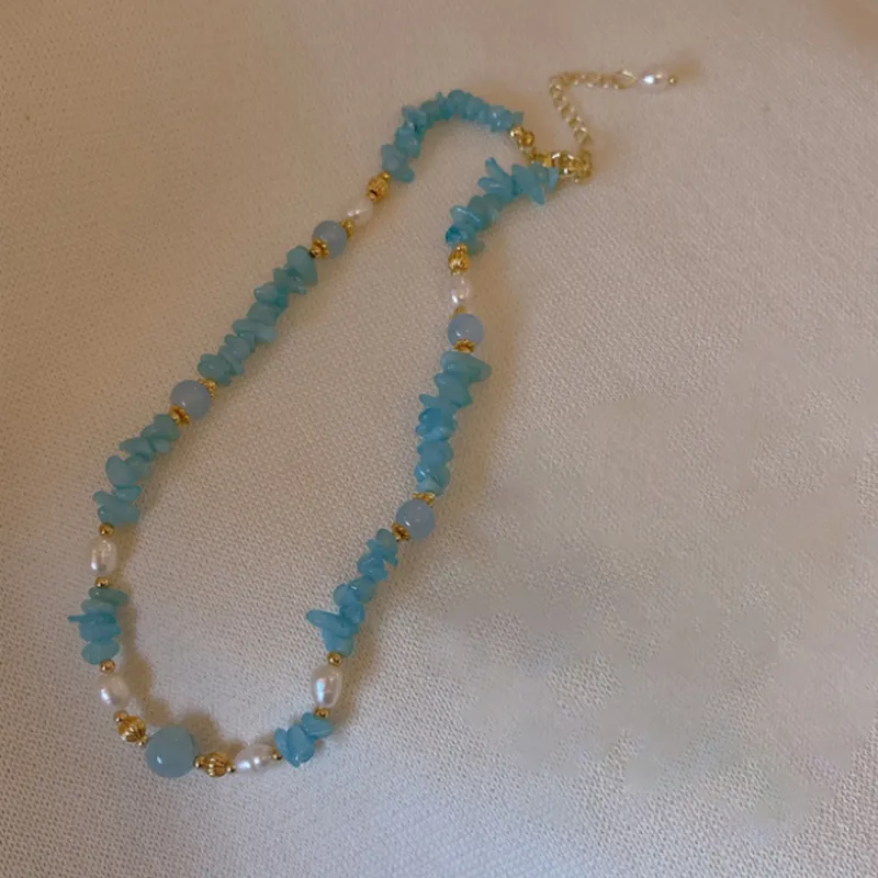 CLARKIA FLOWER Chalcedony Necklaces Women's-6