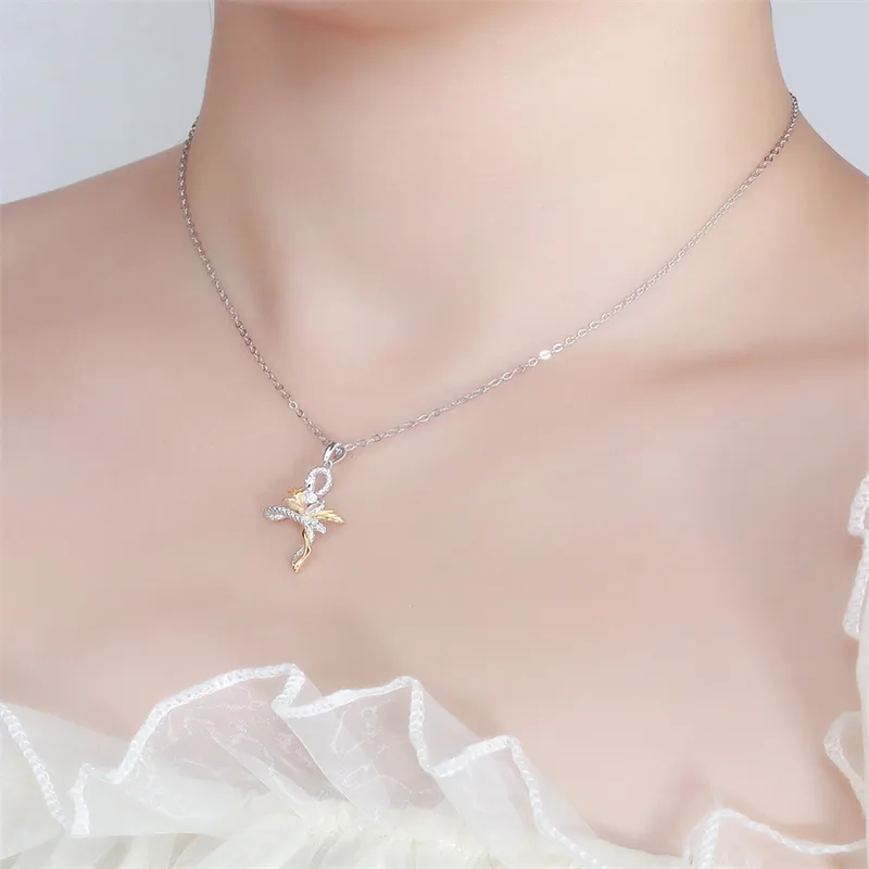 CLARKIA FLOWER S999 Fine Silver Necklaces Women's-1