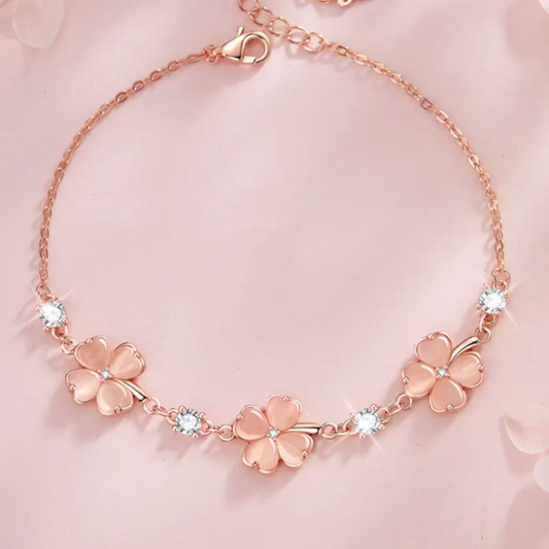 CLARKIA FLOWER Copper Alloy Bracelets Women's-3