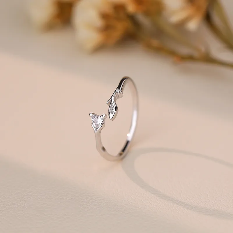 CLARKIA FLOWER S999 Fine Silver Rings Unisex-6