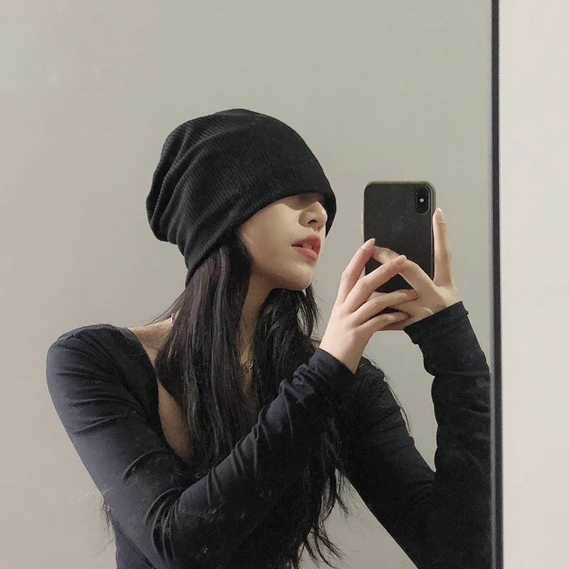 CLARKIA FLOWER Cotton Beanies Unisex-5