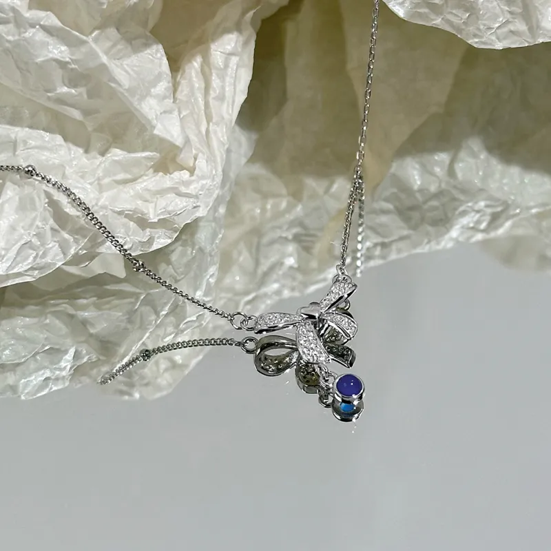 CLARKIA FLOWER 925 Sterling Silver Necklaces Women's-4