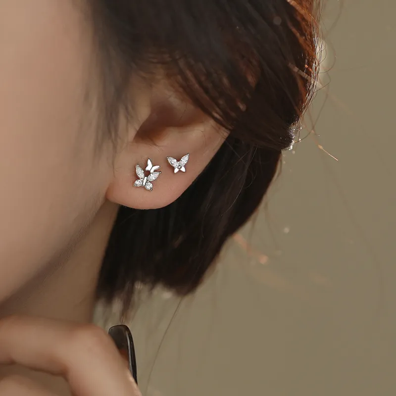 CLARKIA FLOWER 999 Fine Silver Stud Earrings Women's-2