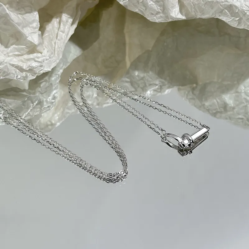 CLARKIA FLOWER 925 Sterling Silver Necklaces Women's-7