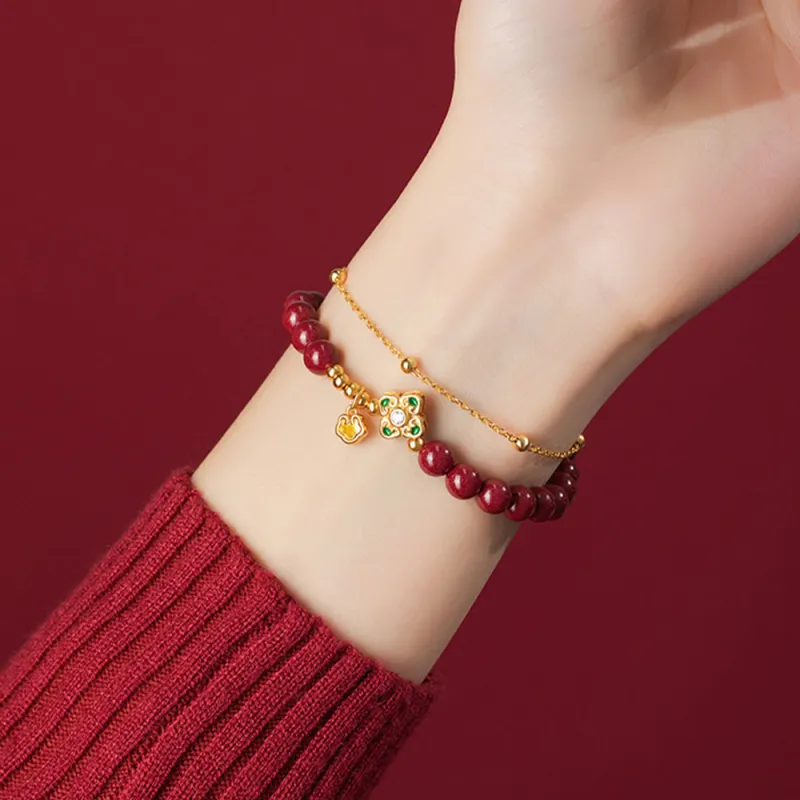 CLARKIA FLOWER Cinnabar Bracelets Women's-5