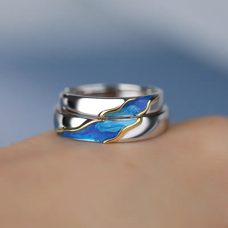 CLARKIA FLOWER 925 Sterling Silver Rings Unisex-4
