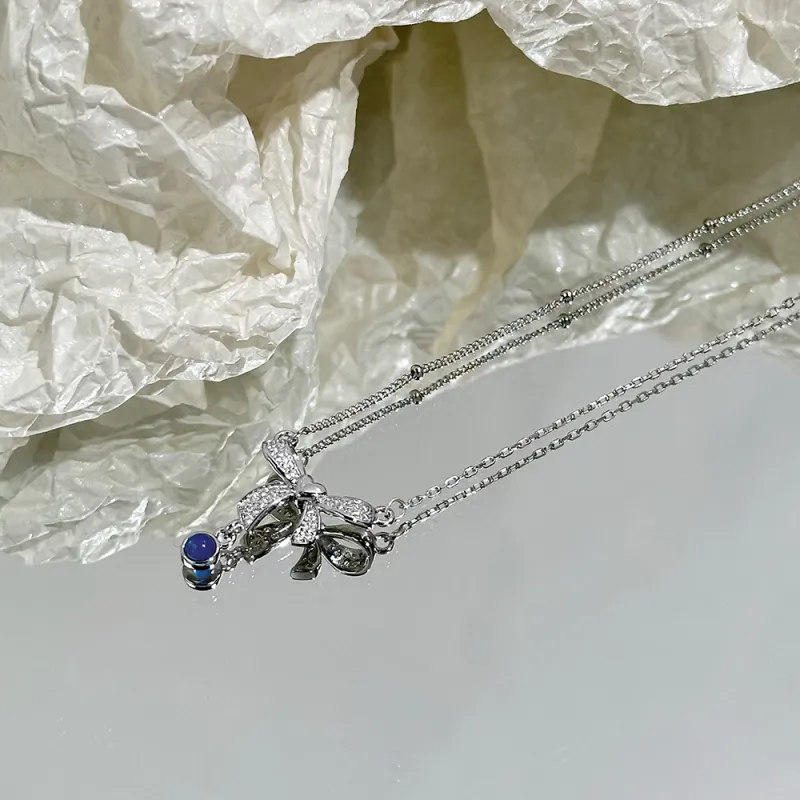 CLARKIA FLOWER 925 Sterling Silver Necklaces Women's-6
