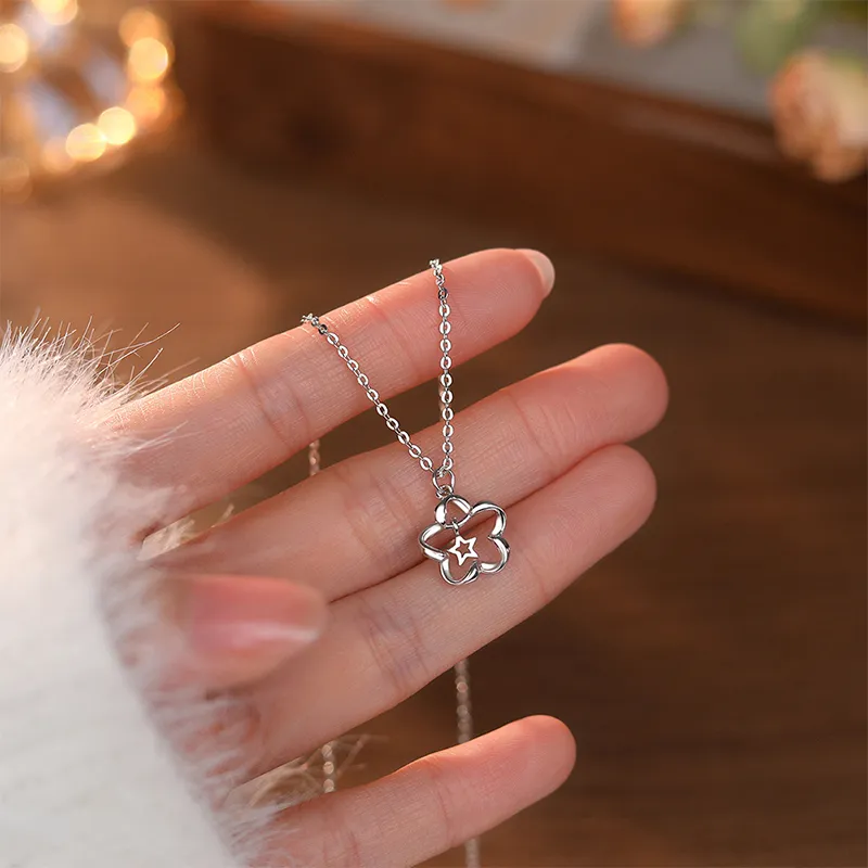 CLARKIA FLOWER S999 Fine Silver Necklaces Women's-2