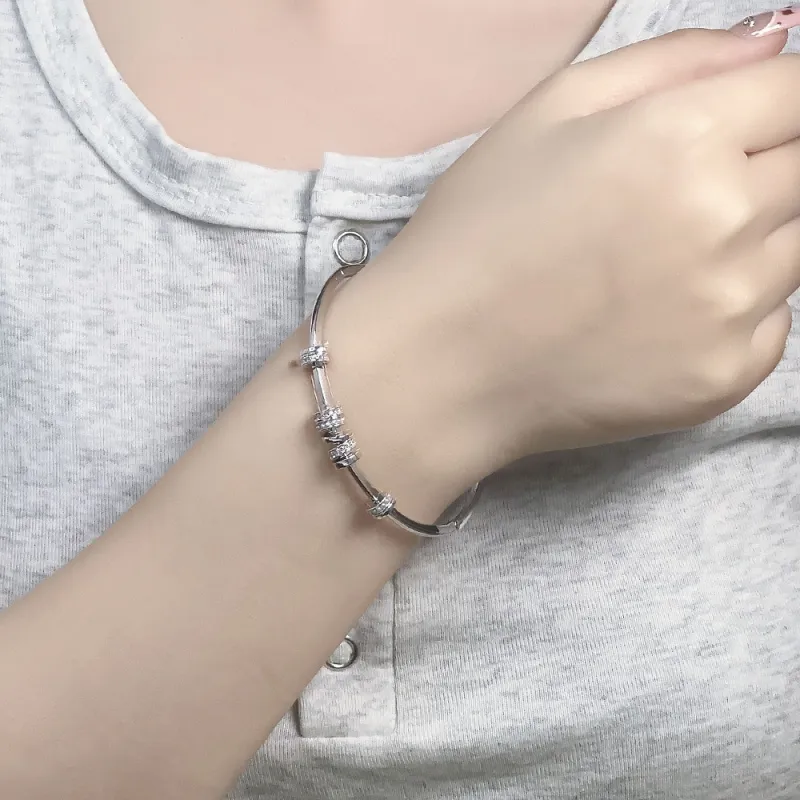 CLARKIA FLOWER Copper Bangles Women's-5