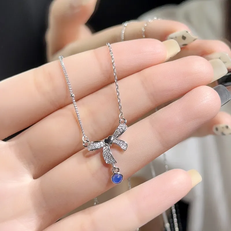 CLARKIA FLOWER 925 Sterling Silver Necklaces Women's-1