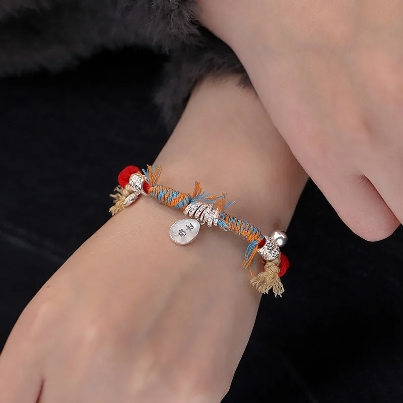 CLARKIA FLOWER S999 Fine Silver Bracelets Unisex-1