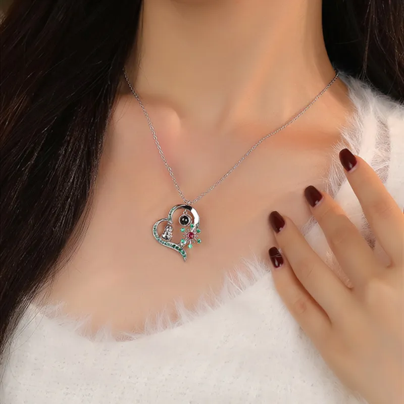 CLARKIA FLOWER Copper Necklaces Women's-4