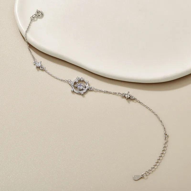 CLARKIA FLOWER 925 Sterling Silver Bracelets Women's-2