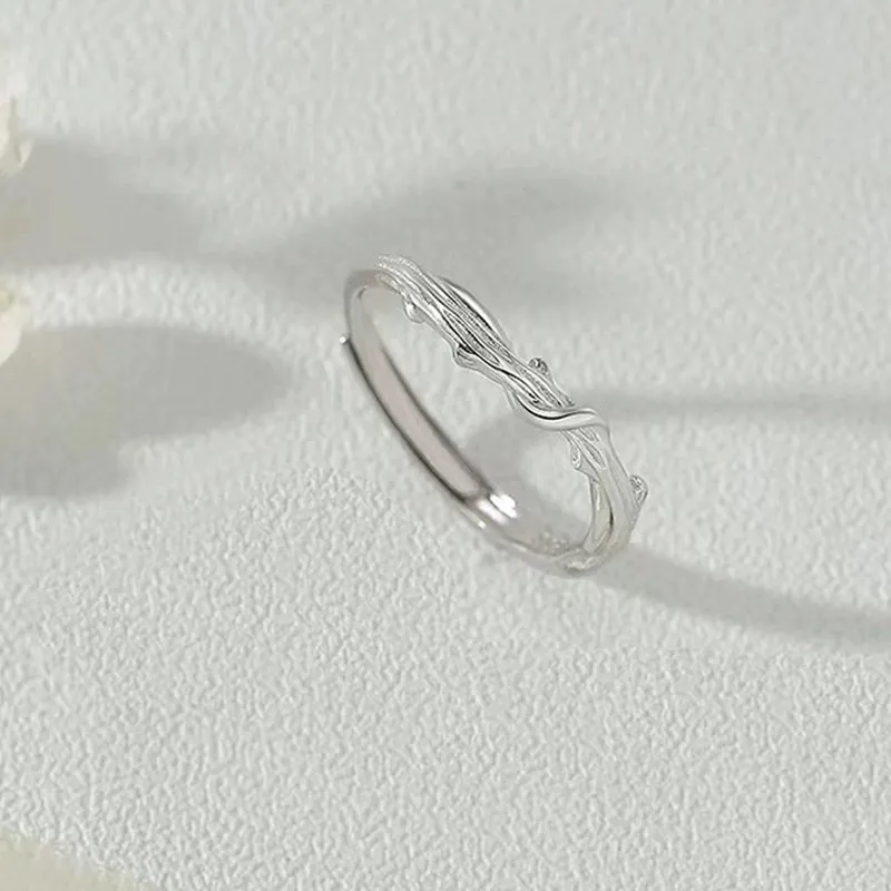CLARKIA FLOWER S999 Fine Silver Rings Unisex-6