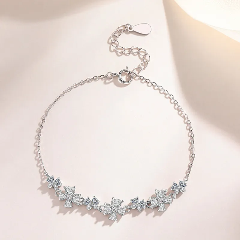 CLARKIA FLOWER S925 Silver Bracelets Women's-5