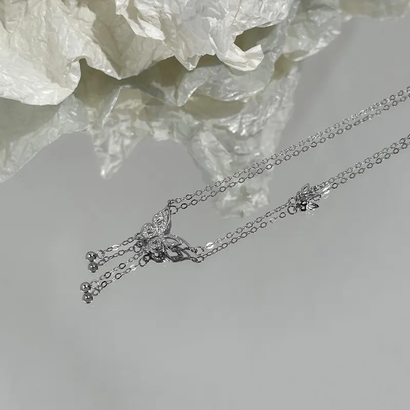 CLARKIA FLOWER 925 Sterling Silver Necklaces Women's-2