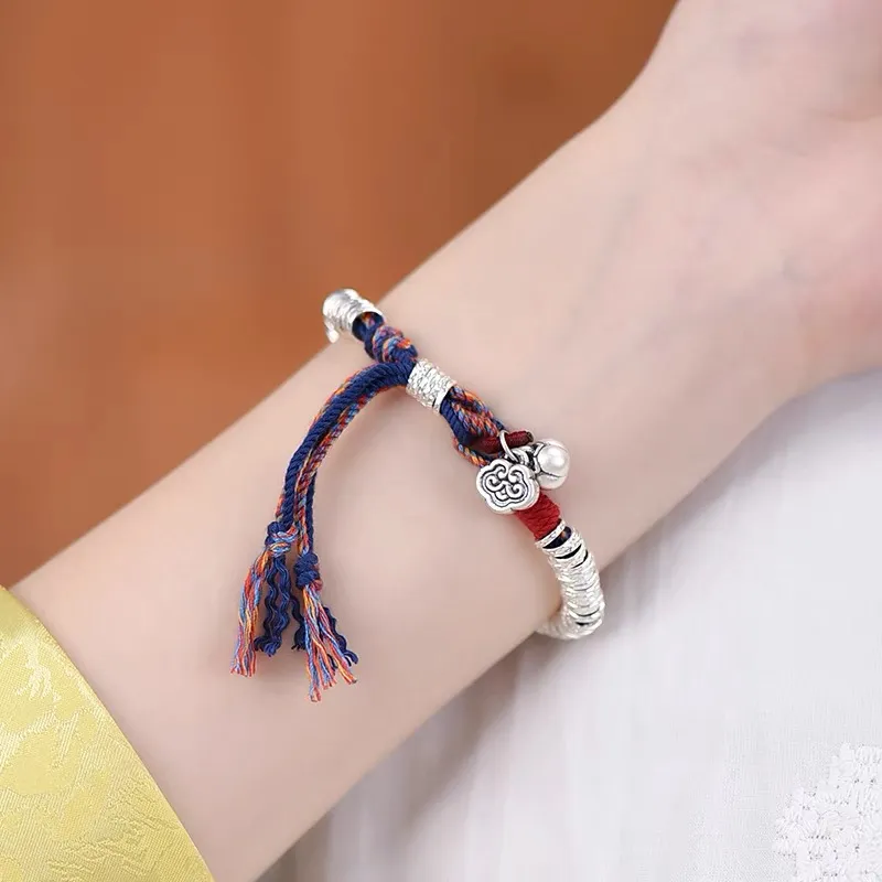 CLARKIA FLOWER 999 Fine Silver Bracelets Unisex-2