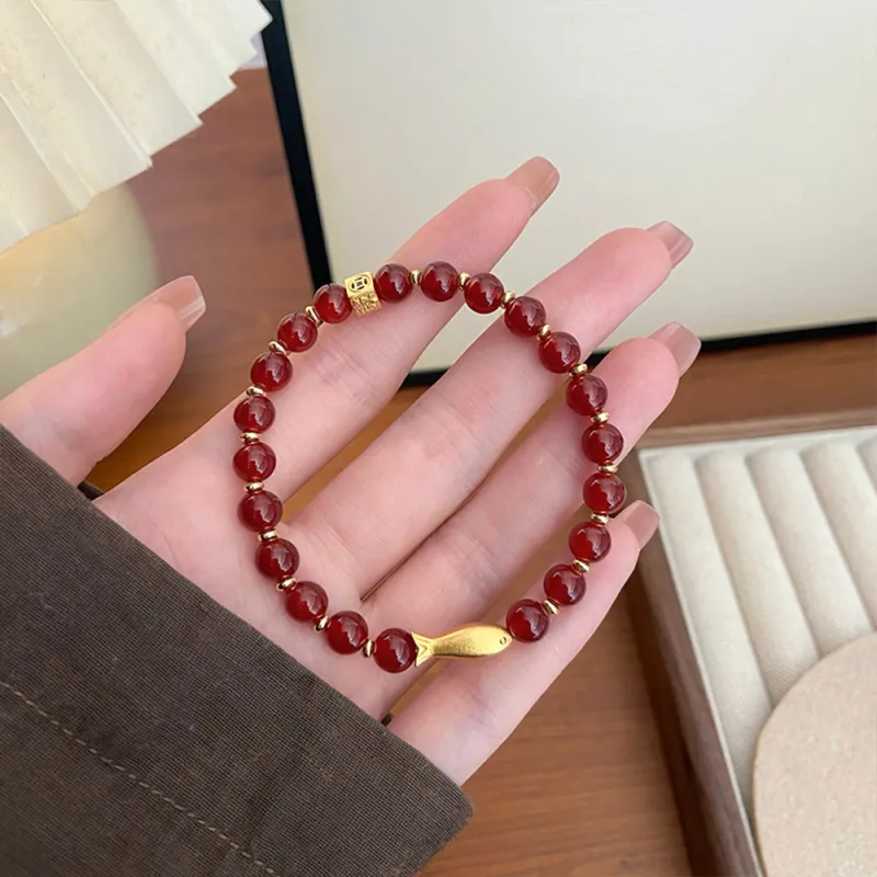 CLARKIA FLOWER Agate Bracelets Women's-3