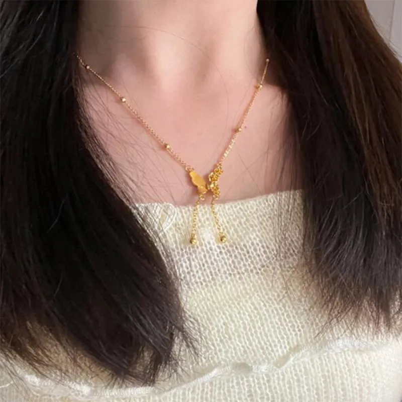 CLARKIA FLOWER Gold Plated Copper Necklaces Women's-5