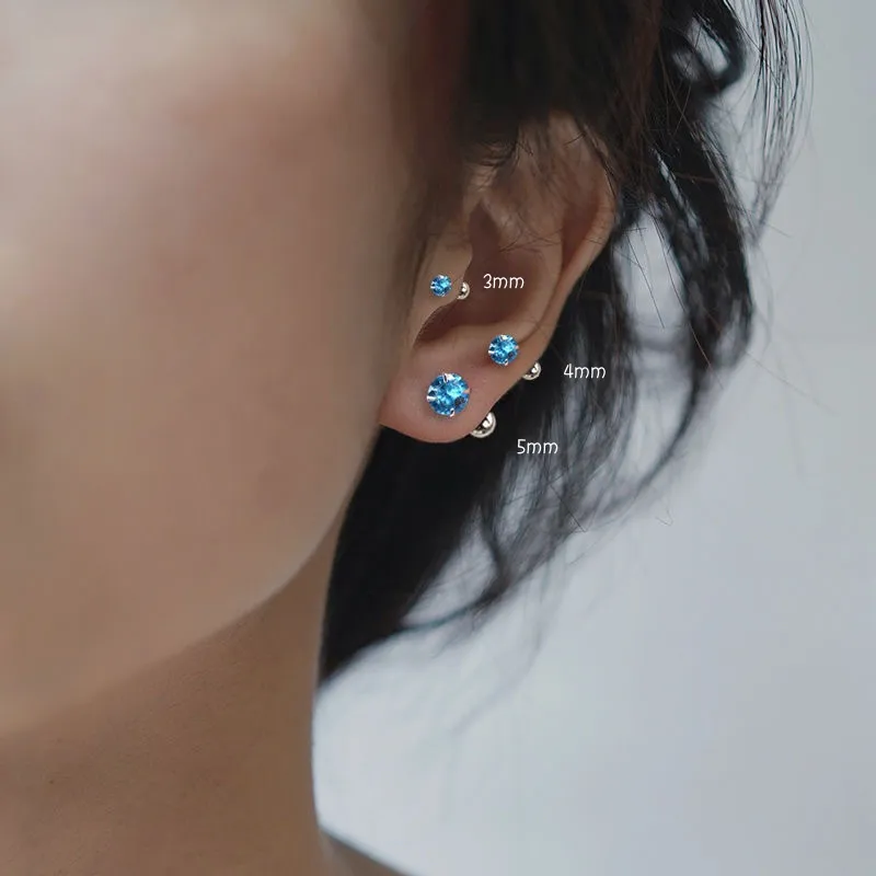 CLARKIA FLOWER Alloy Stud Earrings Unisex-3