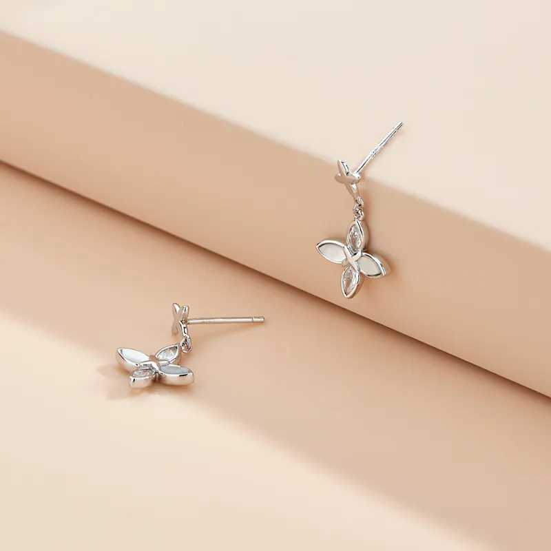 CLARKIA FLOWER 925 Sterling Silver Earrings Women's-7